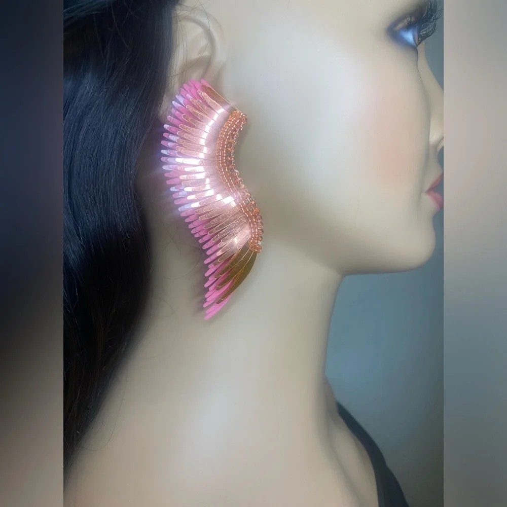 Mignonne Gavigan Madeline Metallic Peach Earrings